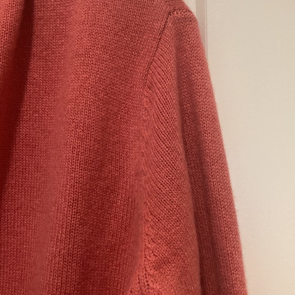 Wrap Cashmere Sweater, size-Large, color-red, light brick 🧱, - Picture 7 of 15